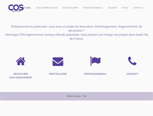 Tablet Screenshot of cos-agencement.com